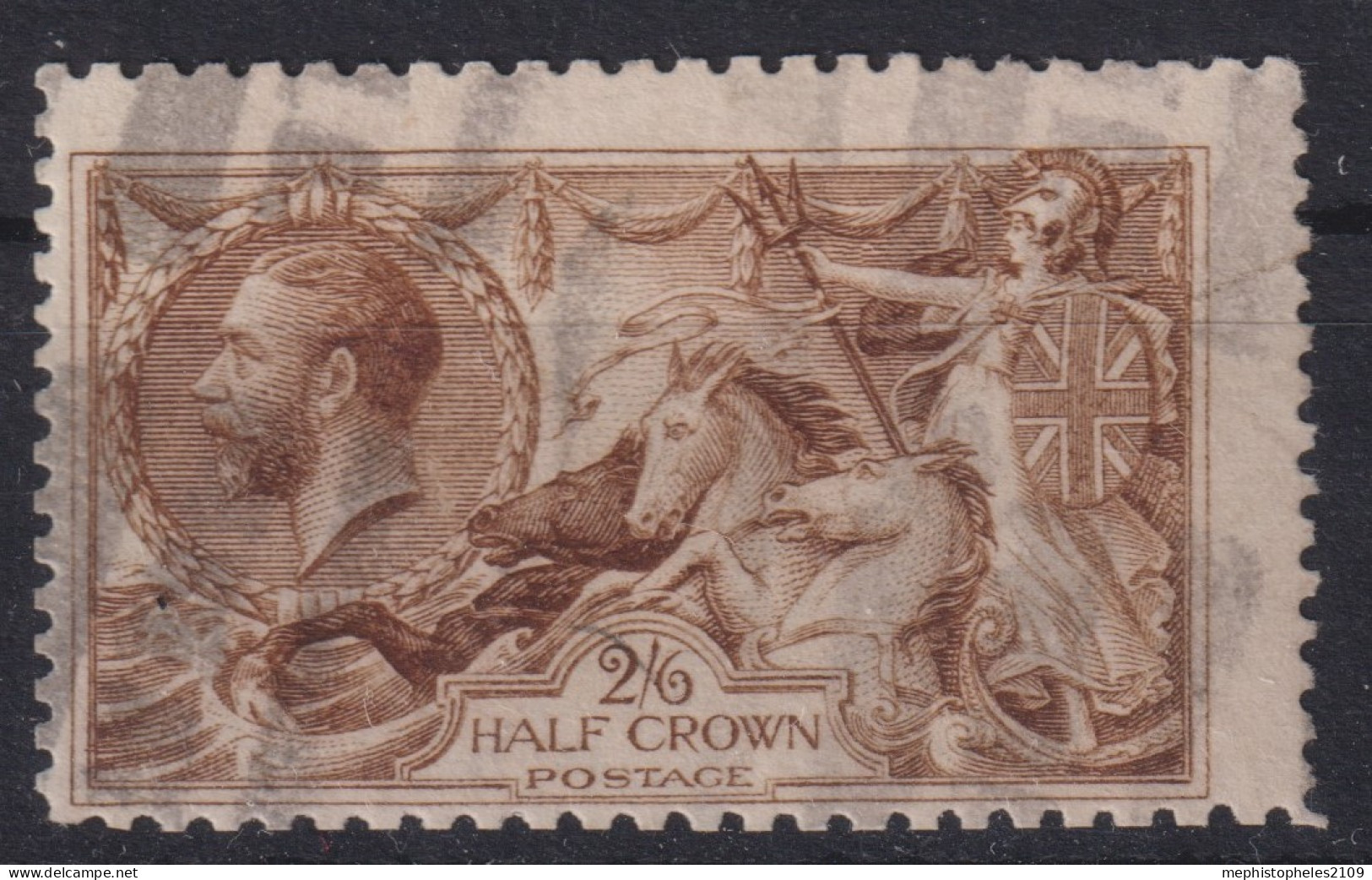 GREAT BRITAIN 1919 - Canceled - Sc# 179 - Bradbury, Wilkinson & Co Printing - 2/6sh - Usati