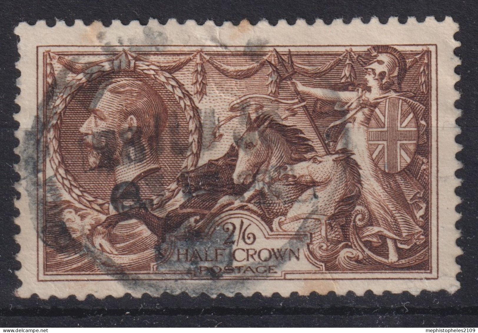 GREAT BRITAIN 1919 - Canceled - Sc# 179 - Bradbury, Wilkinson & Co Printing - 2/6sh - Usati