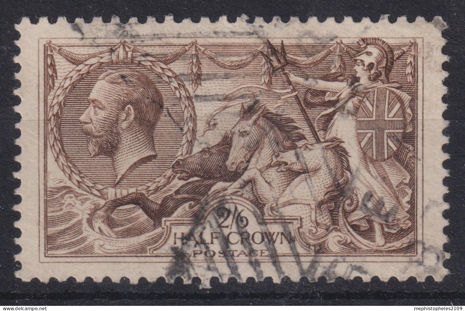 GREAT BRITAIN 1919 - Canceled - Sc# 179 - Bradbury, Wilkinson & Co Printing - 2/6sh - Usati