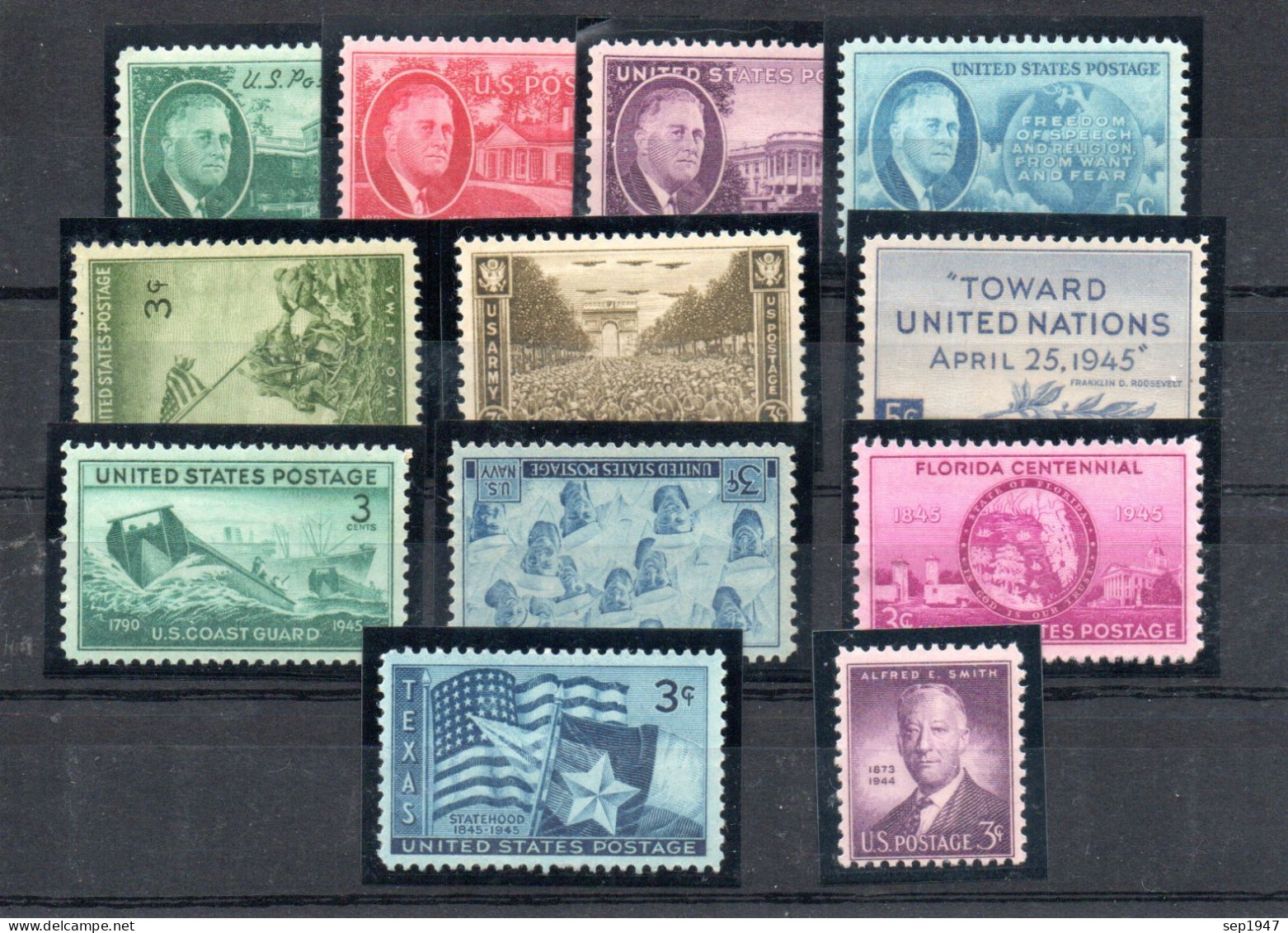 USA 1945 Commemorative Stamps MNH - Ongebruikt