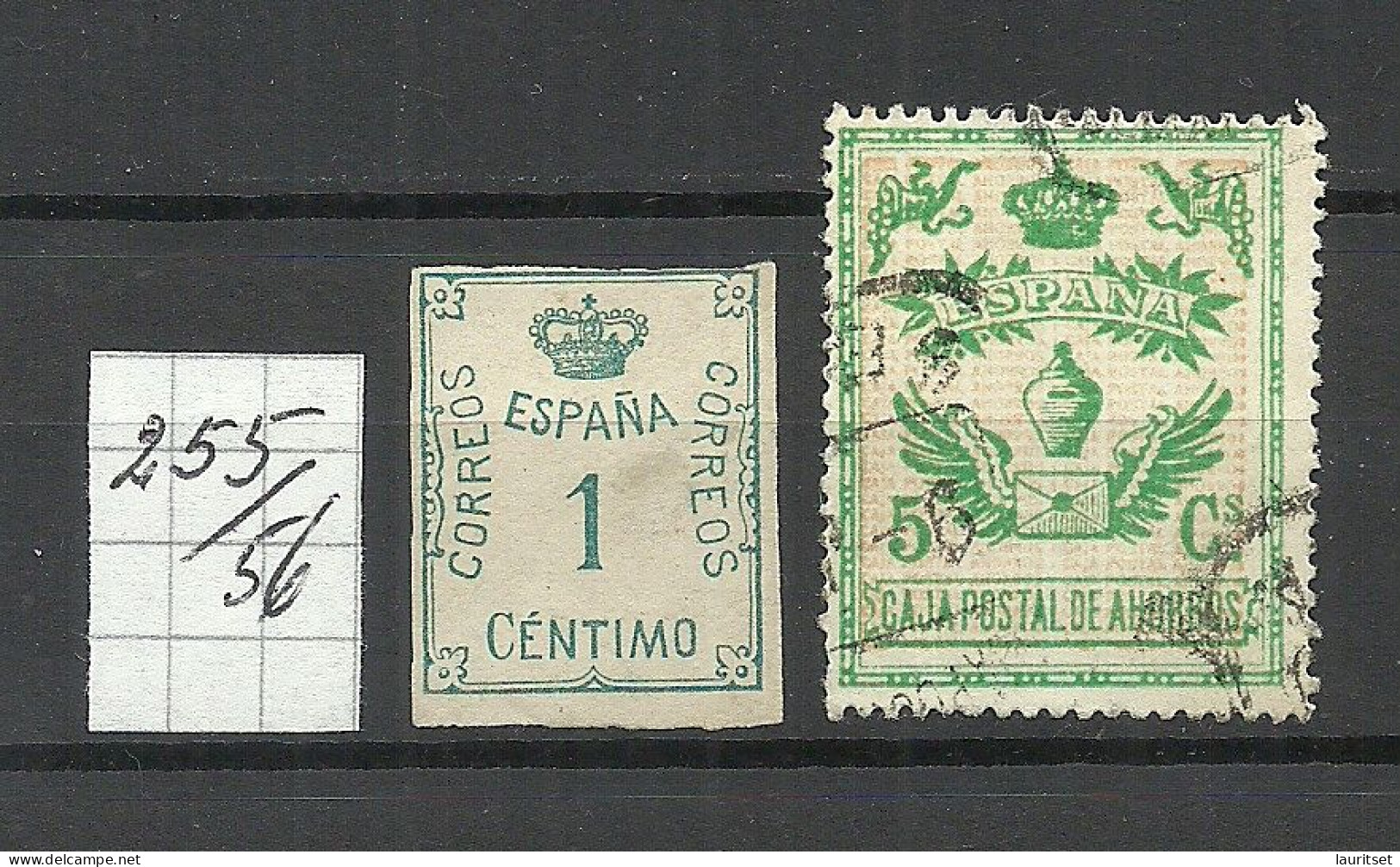 ESPANA Spain 1920-1928 Michel 255 - 256 */o - Other & Unclassified