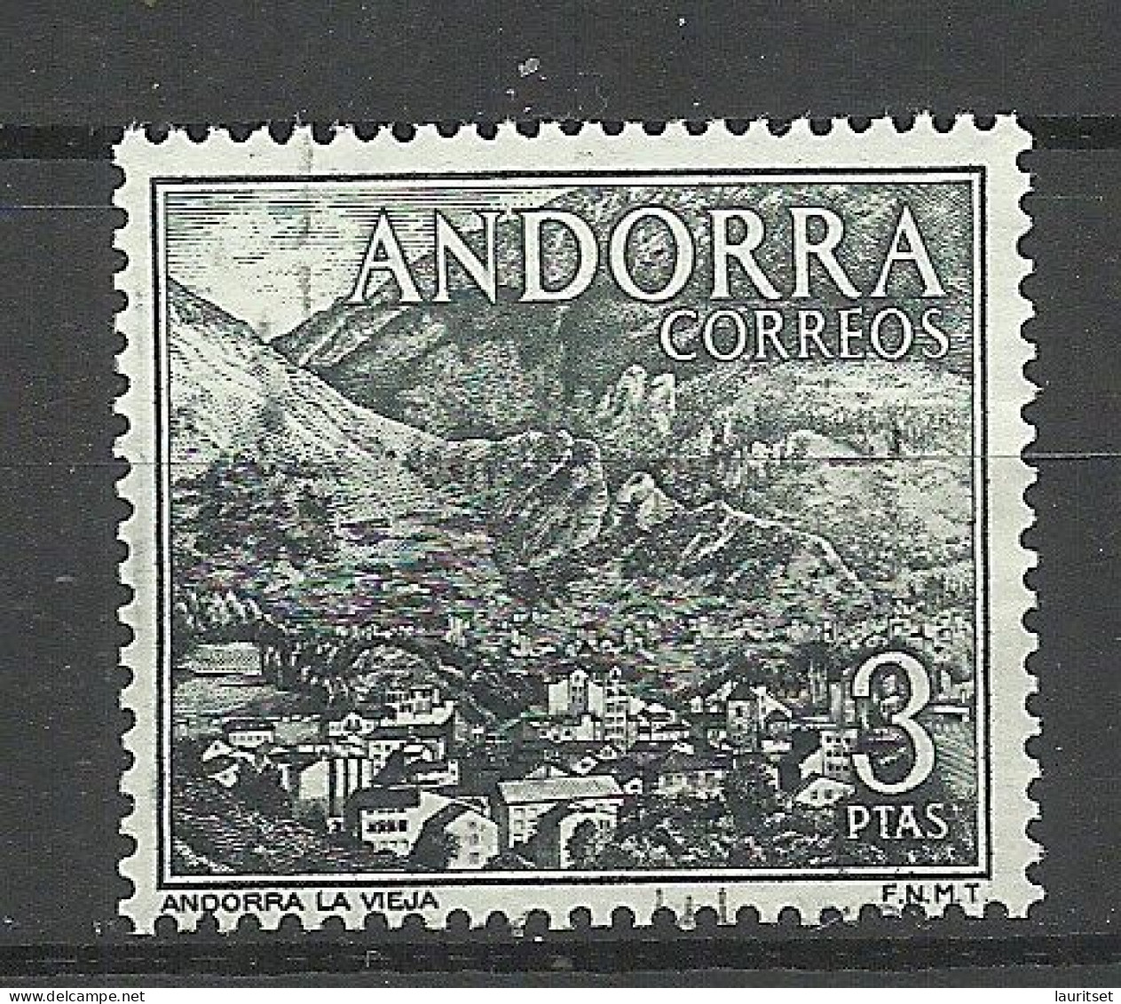 ANDORRE Andorra 1964 Michel 64 O Landschaften - Gebraucht