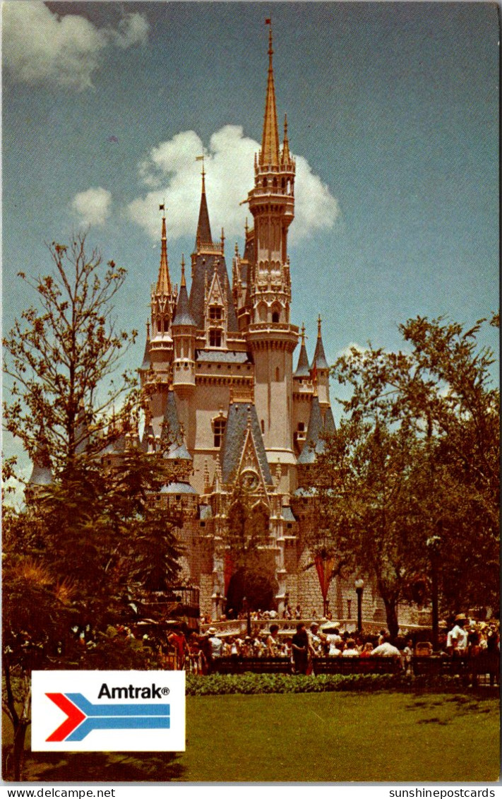 Florida Orlando Walt Disney Worl Cinderella's Castle Amtrak Card - Orlando