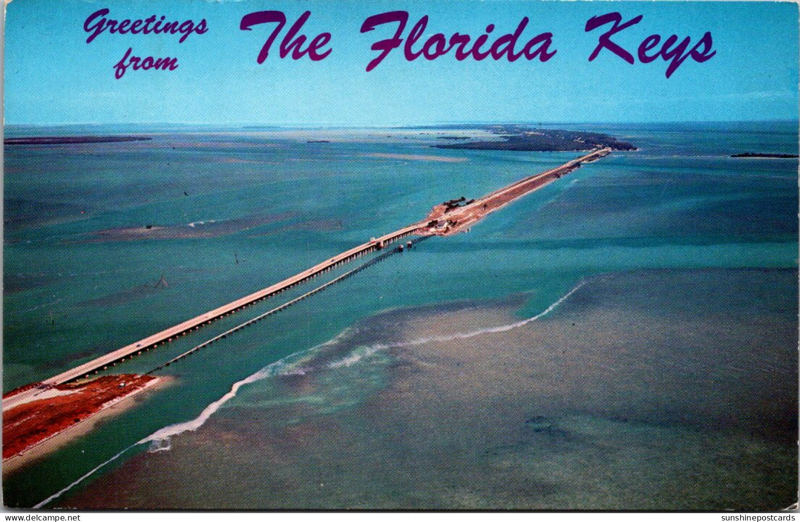 Florida Keys Greetings Showing Indian Key Fill Bridge And Picnic Area 1963 - Key West & The Keys