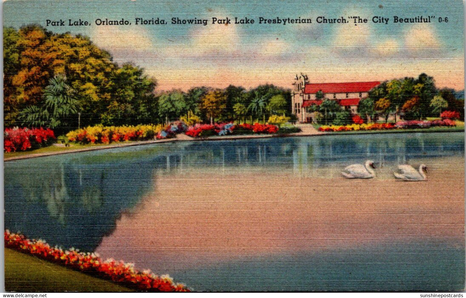 Florida Orlando Park Lake Showing Park Lake Presbyterian Church  - Orlando