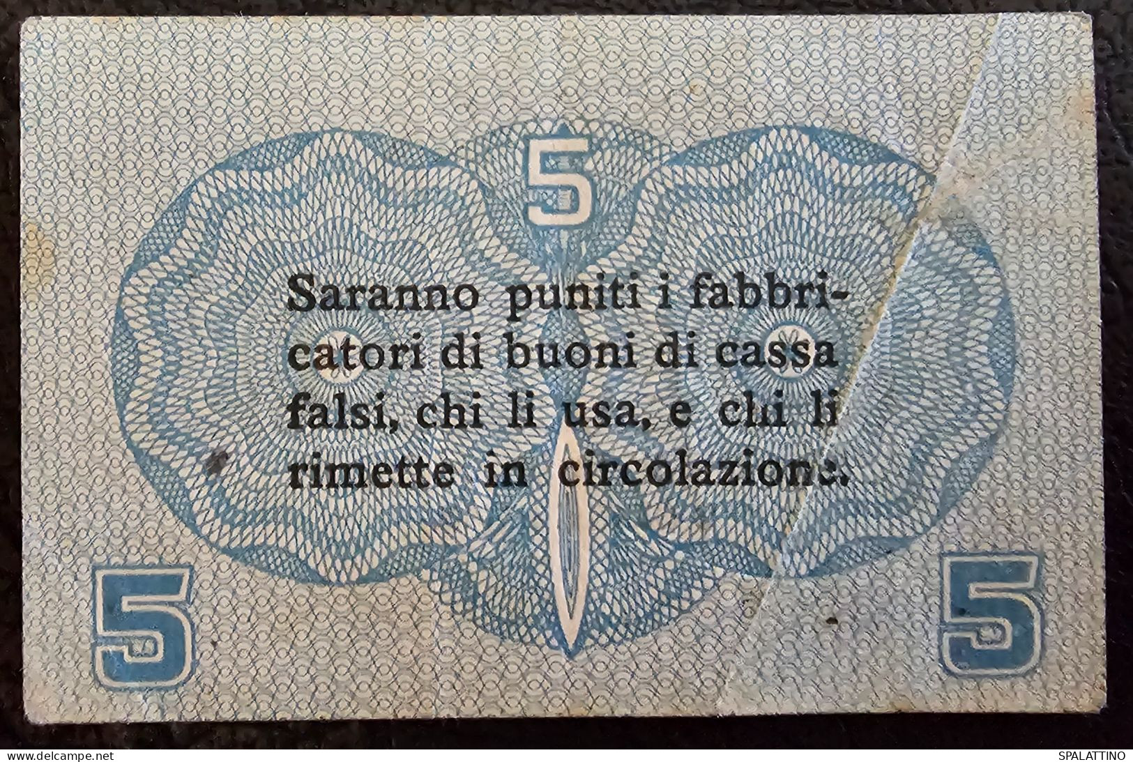 ITALY, CASSA VENETA- 5 CENTESIMI 1918. - [ 4] Emissioni Provvisorie