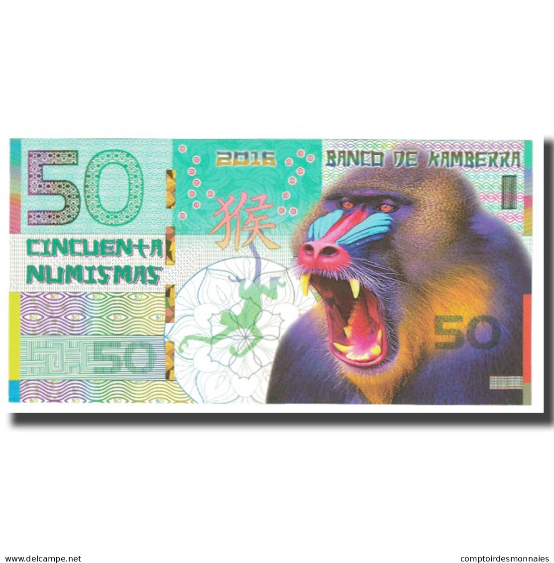 Billet, Australie, Billet Touristique, 2016, 50 NUMISMAS, NEUF - Ficticios & Especimenes