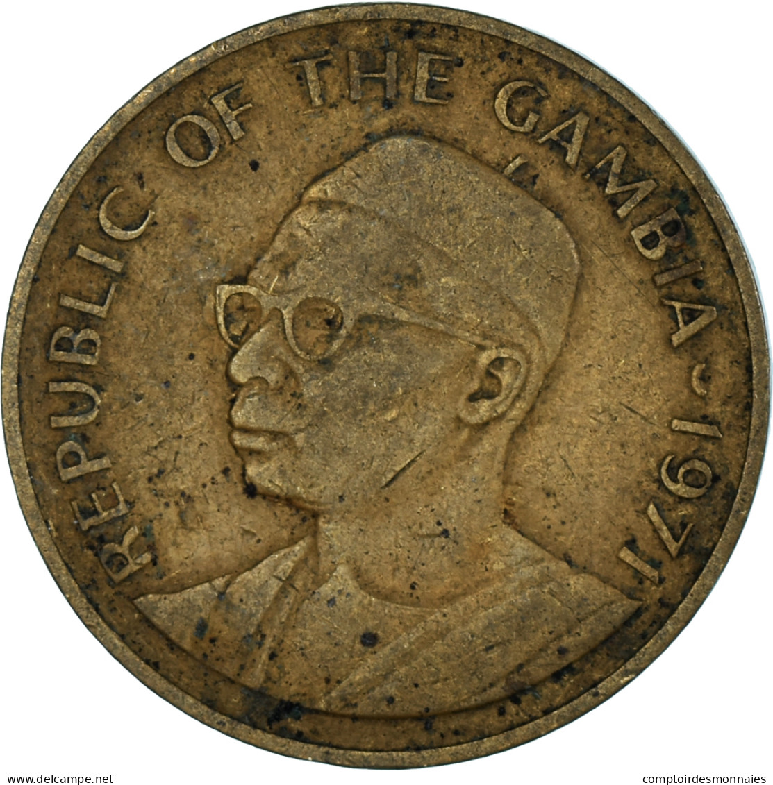 Monnaie, Gambie , 10 Bututs, 1971 - Gambia