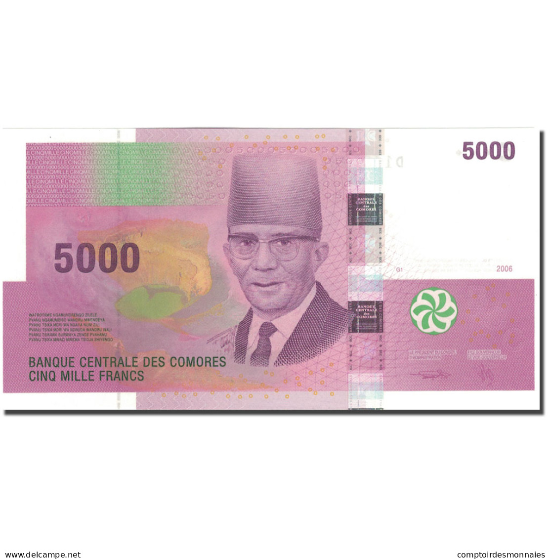 Billet, Comores, 5000 Francs, 2006, 2006, KM:18, NEUF - Comores