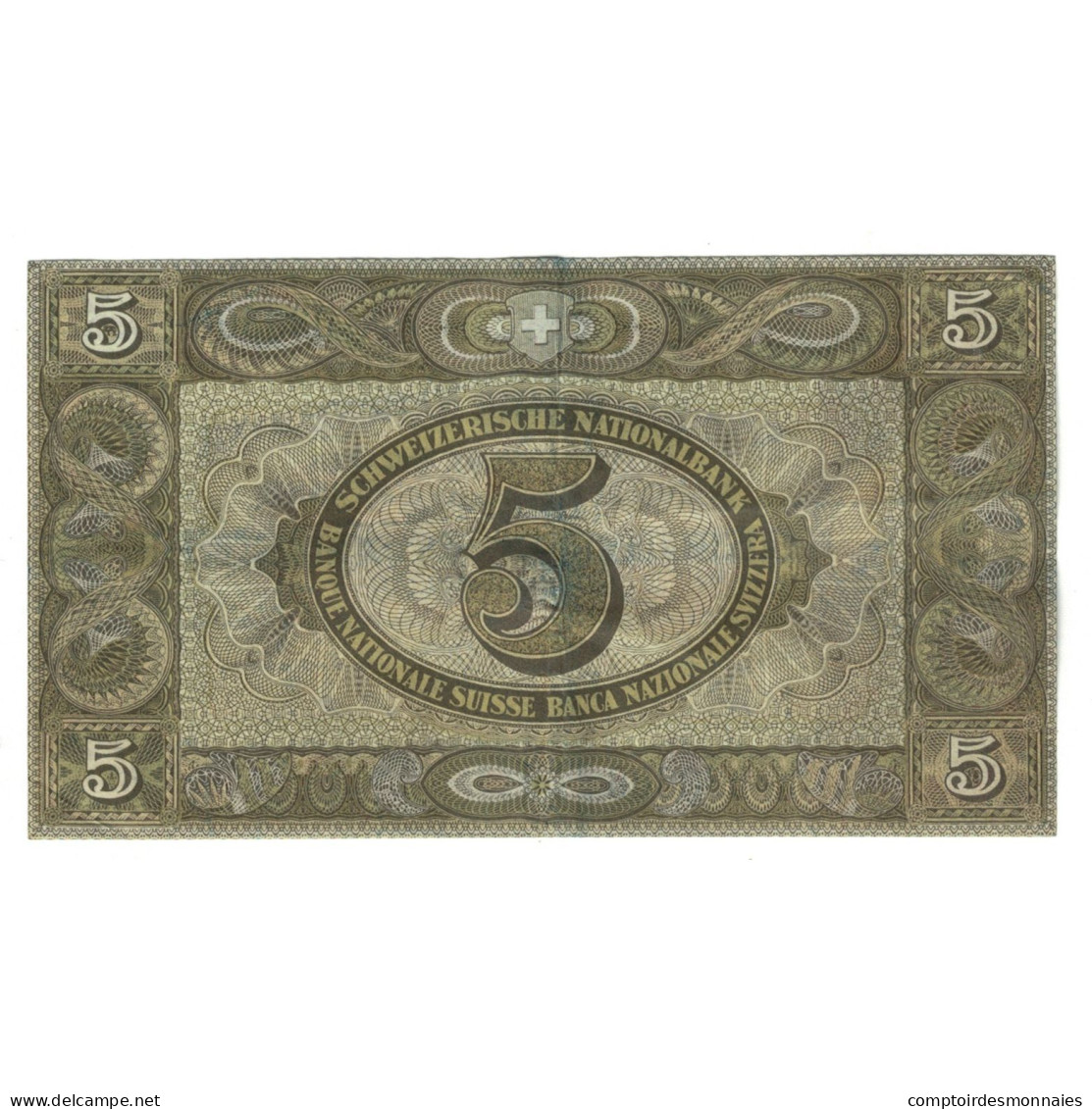 Billet, Suisse, 5 Franken, 1947, 1947-10-16, KM:11m, TTB - Suiza