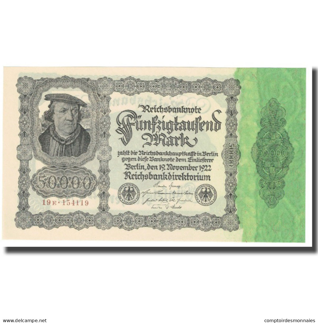 Billet, Allemagne, 50,000 Mark, 1922, 1922-11-19, KM:79, NEUF - 50000 Mark