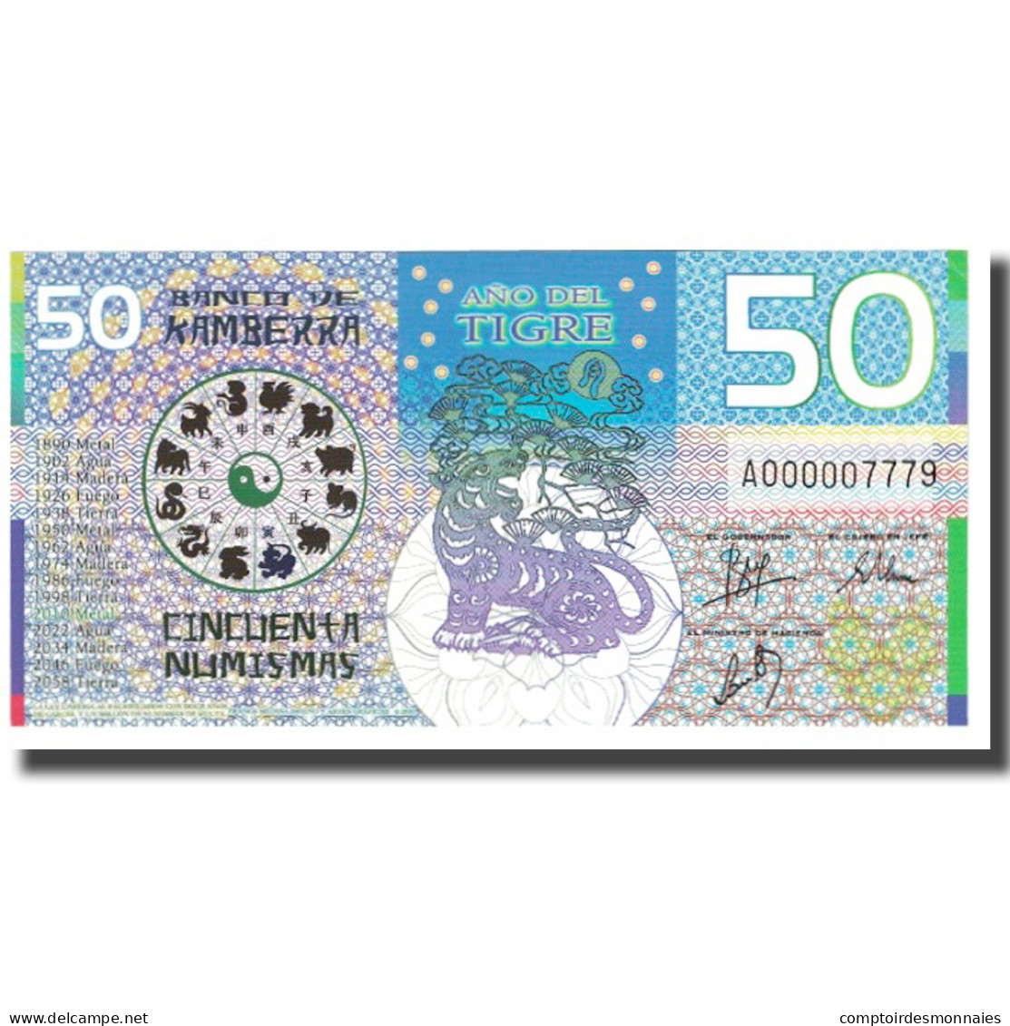 Billet, Australie, Billet Touristique, 2010, 50 NUMISMAS, NEUF - Ficticios & Especimenes