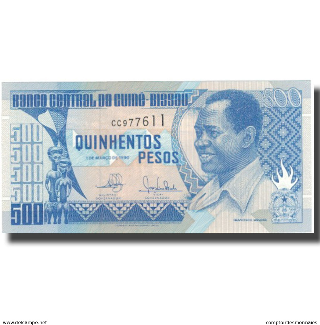 Billet, Guinea-Bissau, 500 Pesos, 1990, 1990-03-01, KM:12, NEUF - Guinee-Bissau