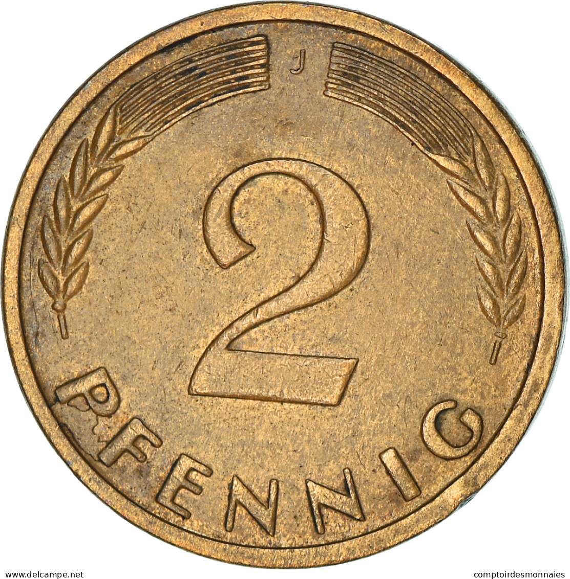 Monnaie, République Fédérale Allemande, 2 Pfennig, 1962, Hambourg, TTB - 2 Pfennig