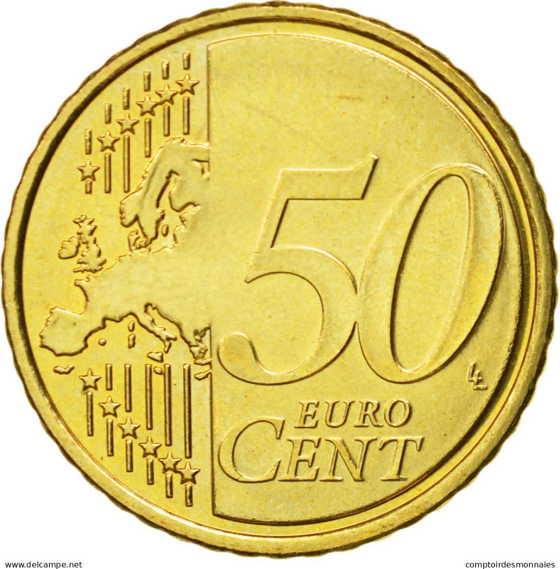 Slovénie, 50 Euro Cent, 2007, SPL, Laiton, KM:73 - Slovenia