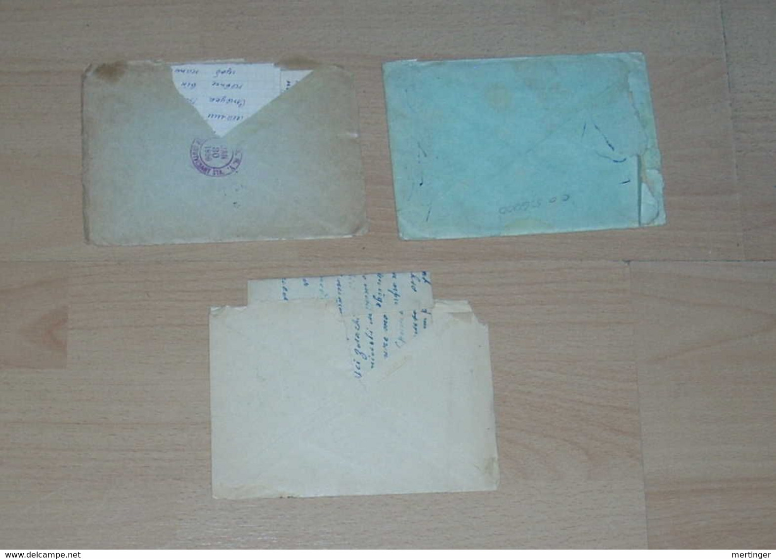 Russia USSR 1953 3 Covers To USA With Letters Inside - Lettres & Documents