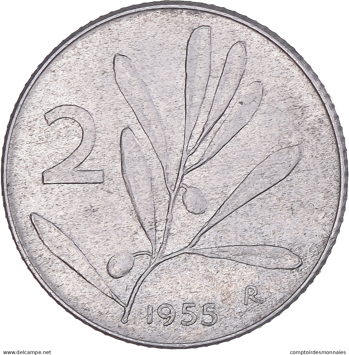 Monnaie, Italie, 2 Lire, 1955, Rome, TTB, Aluminium, KM:94 - 2 Lire