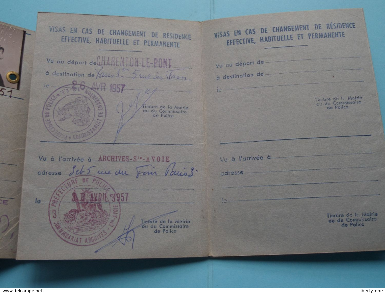 Carte De Séjour De Résident Privilégié ( AA42941 France ) De WALTHAUSEN Alfred 1884 Liège ( Voir Scans ) 1955/65 ! - Tarjetas De Membresía