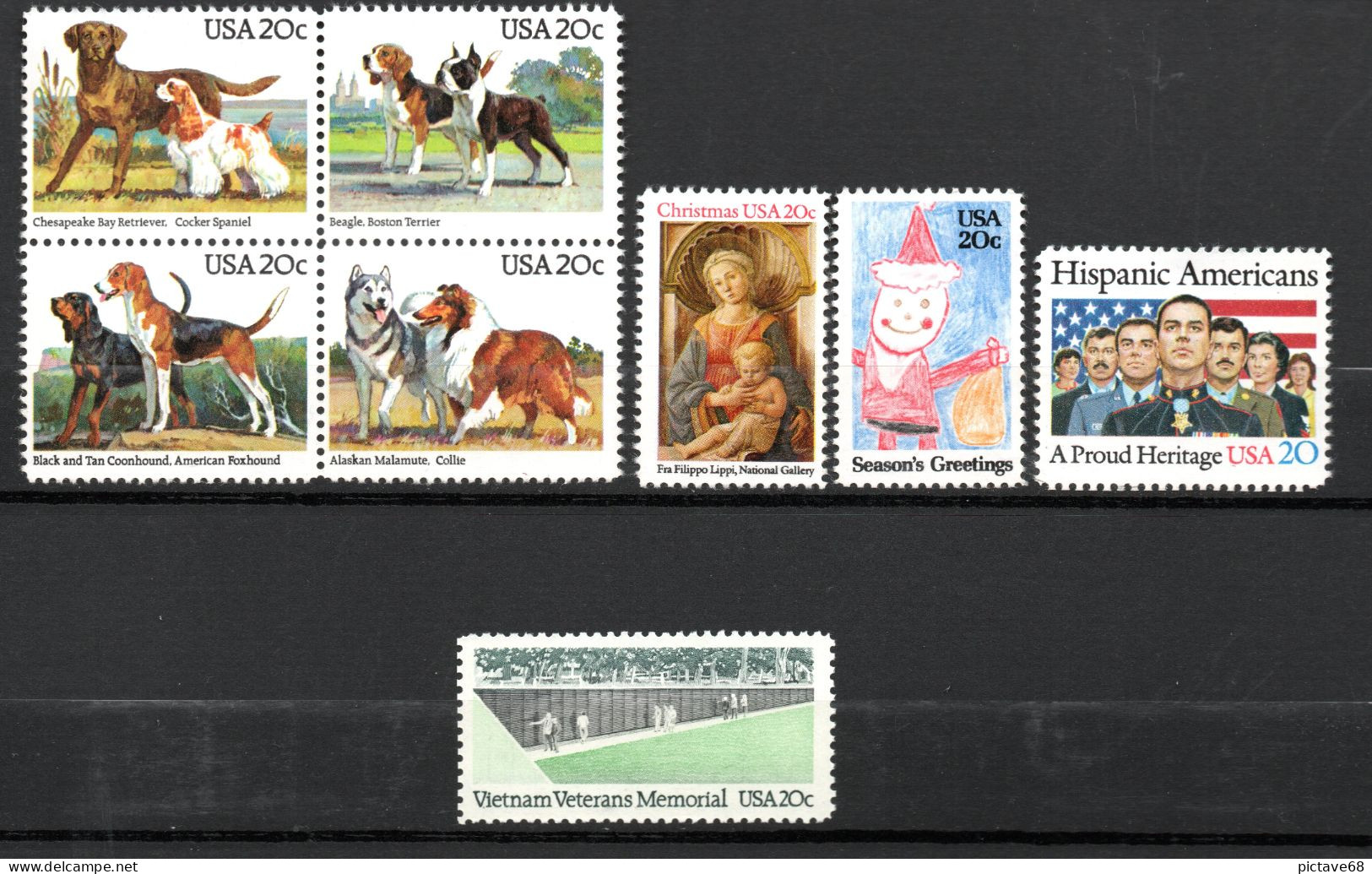 USA /  TIMBRES DE L'ANNEE 1984 NEUFS * * - Verzamelingen