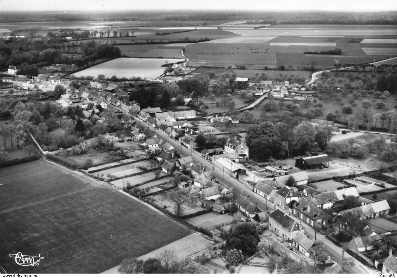 Nouvion En Ponthieu * Voie Principale * Vue Aérienne Village - Nouvion