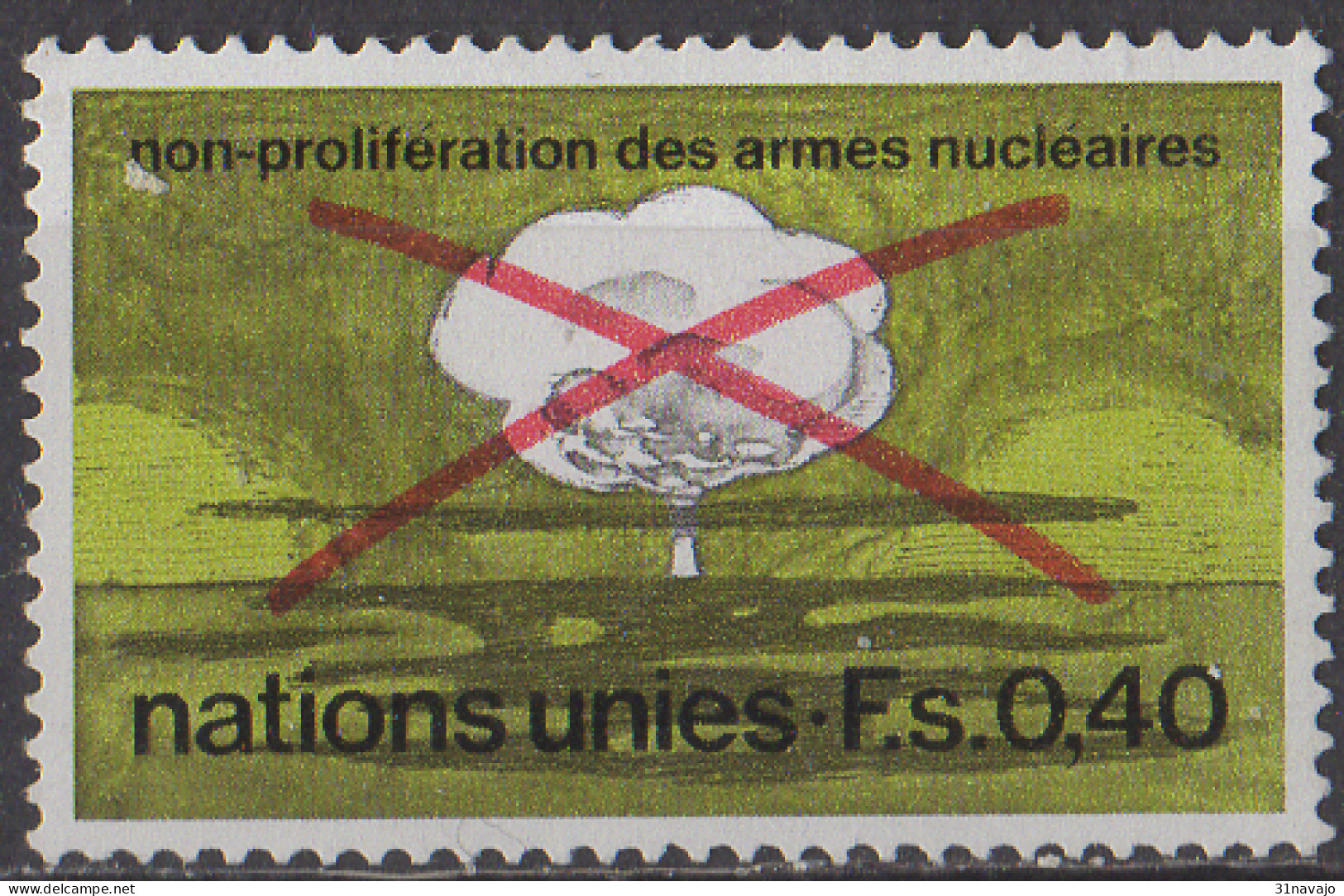 NATIONS UNIES (Genève) - Non Prolifération Des Armes Nucléaires - Unused Stamps