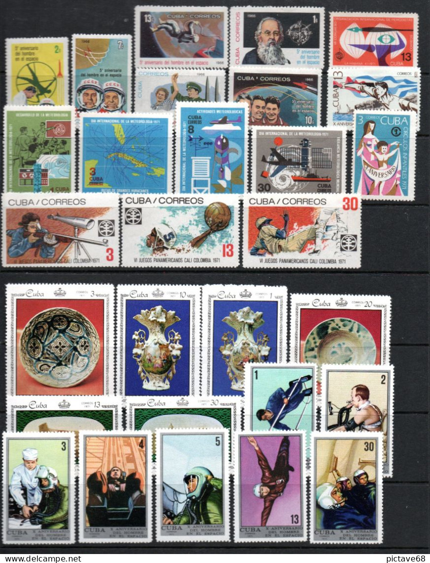 CUBA / BEAU LOT DE TIMBRES NEUFS ENTRE N° 975 Et 3441+ PA +BF - Collections, Lots & Series