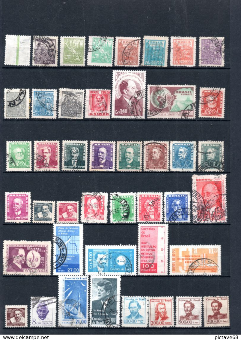 BRESIL /  LOT DE TIMBRES  OBLITERES - Lots & Serien