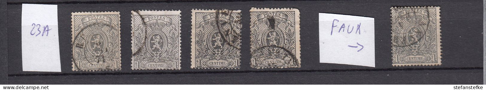 Belgie - Belgique : Ocb Nr:  23A Collection  (zie Scan) - 1866-1867 Petit Lion