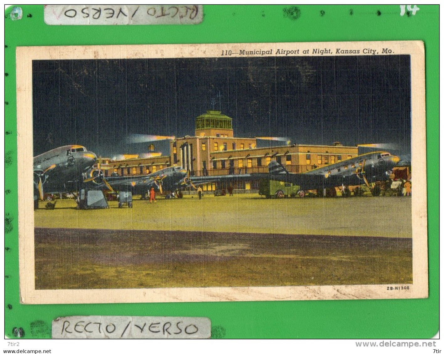 KANSAS CITY MUNICIPAL AIRPORT AT NIGHT - Kansas City – Missouri