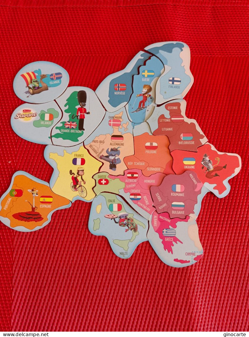 Lot De 16 Magnets Magnet Carte Europe Complete Brossard - Turismo