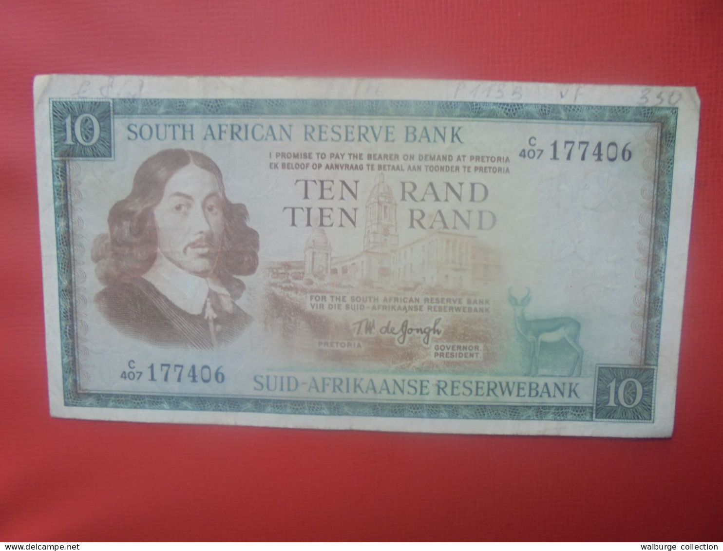 AFRIQUE Du SUD 10 RAND 1966-76 Circuler (B.30) - Afrique Du Sud