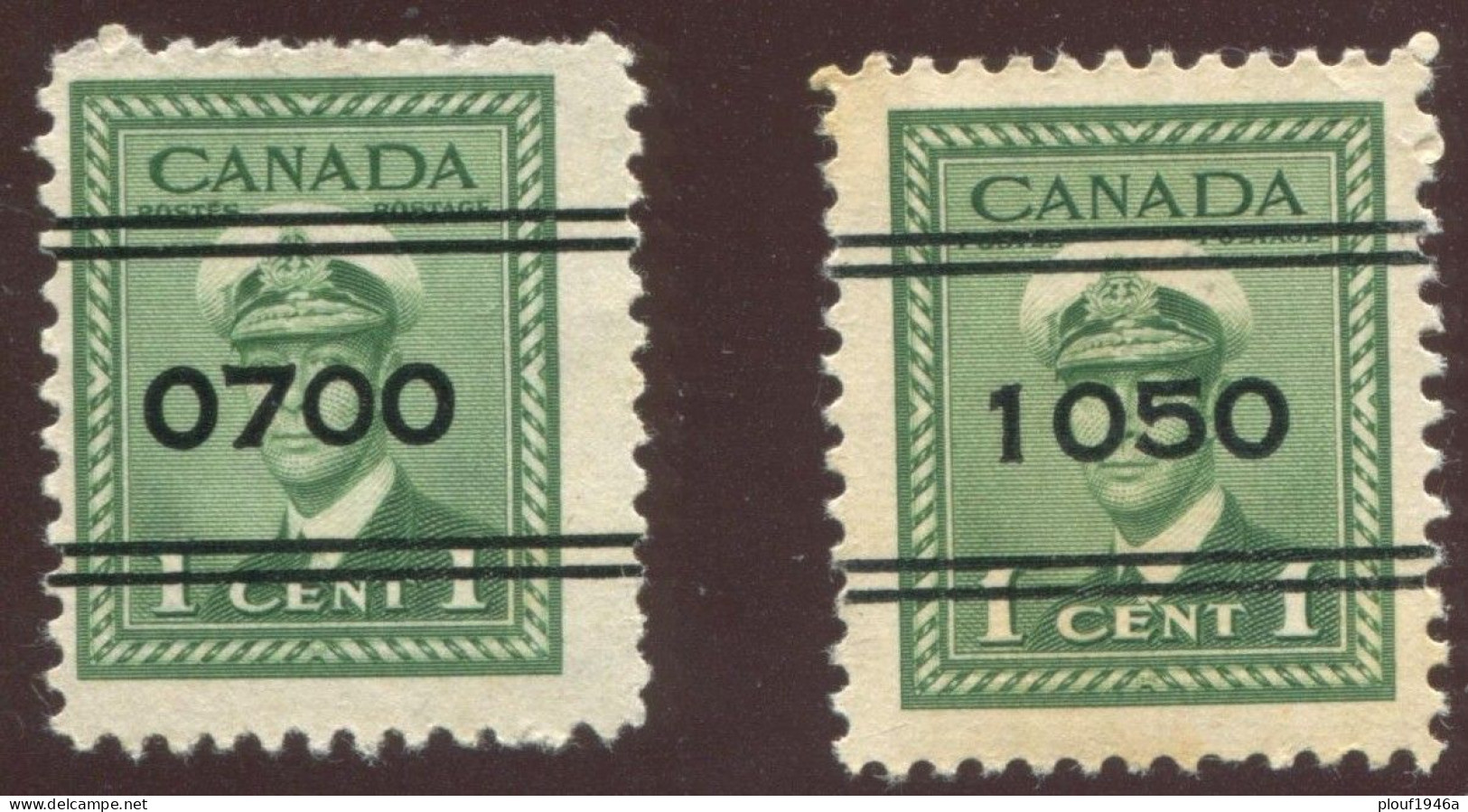Pays :  84,1 (Canada : Dominion)  Stamp Number 249 Xx - Vorausentwertungen