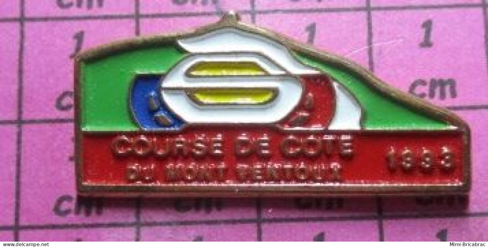 812G  Pin's Pins / Beau Et Rare / SPORTS / AUTOMOBILE RALLYE ASAC VAUCLUSIEN MONT VENTOUX 1991 COURSE DE COTES - Car Racing - F1