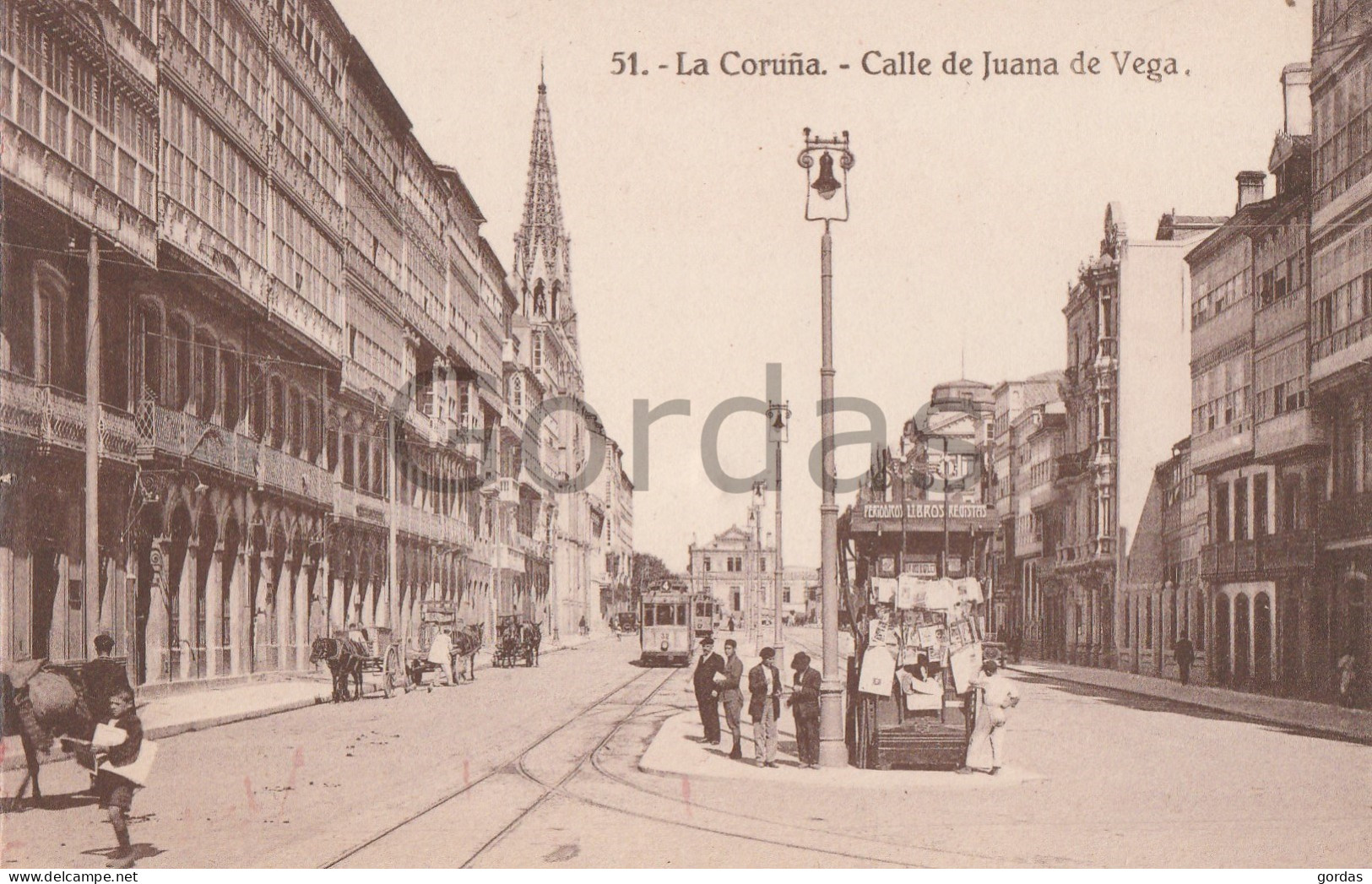 Spain - La Coruna - Calle De Juana De Vega - Tram - La Coruña