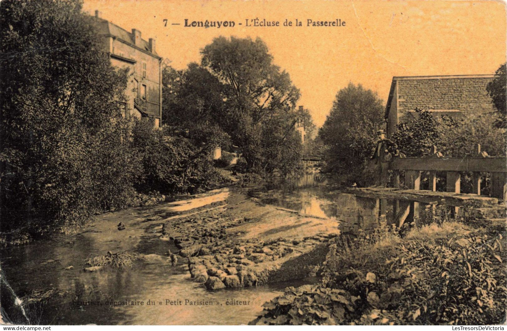 FRANCE - Longuyon - L'Ecluse De La Passerelle - Carte Postale Ancienne - Briey