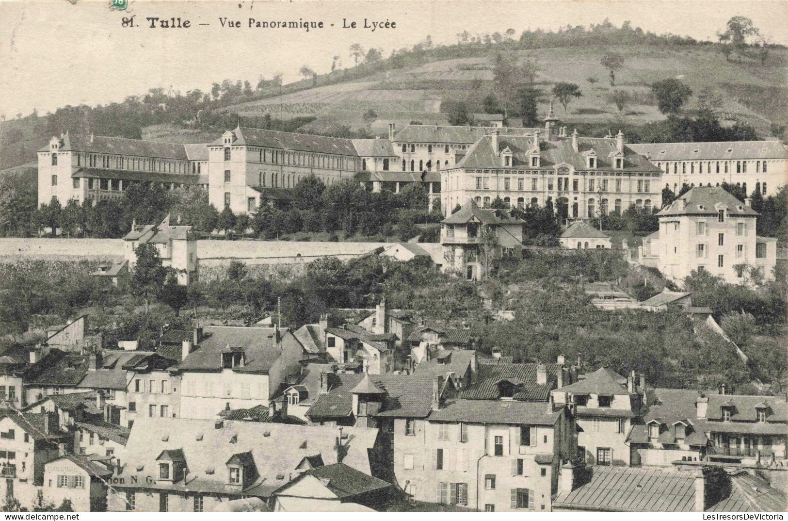 FRANCE - Tulle - Vue Panoramique - Le Lycée - Carte Postale Ancienne - Tulle