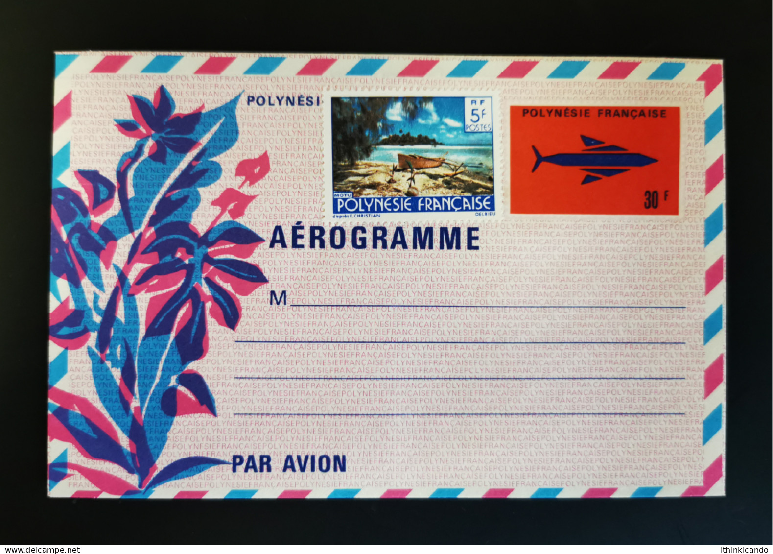 French Polynesia 1978 Aerogramme Mint - Aerogramas