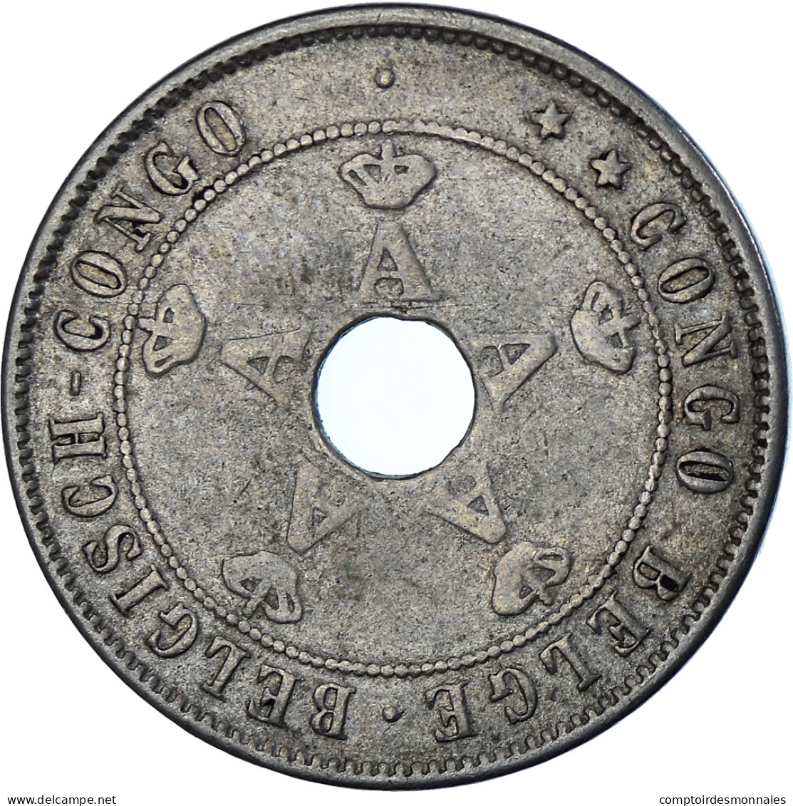 Monnaie, Congo Belge, 20 Centimes, 1911 - 1910-1934: Albert I.