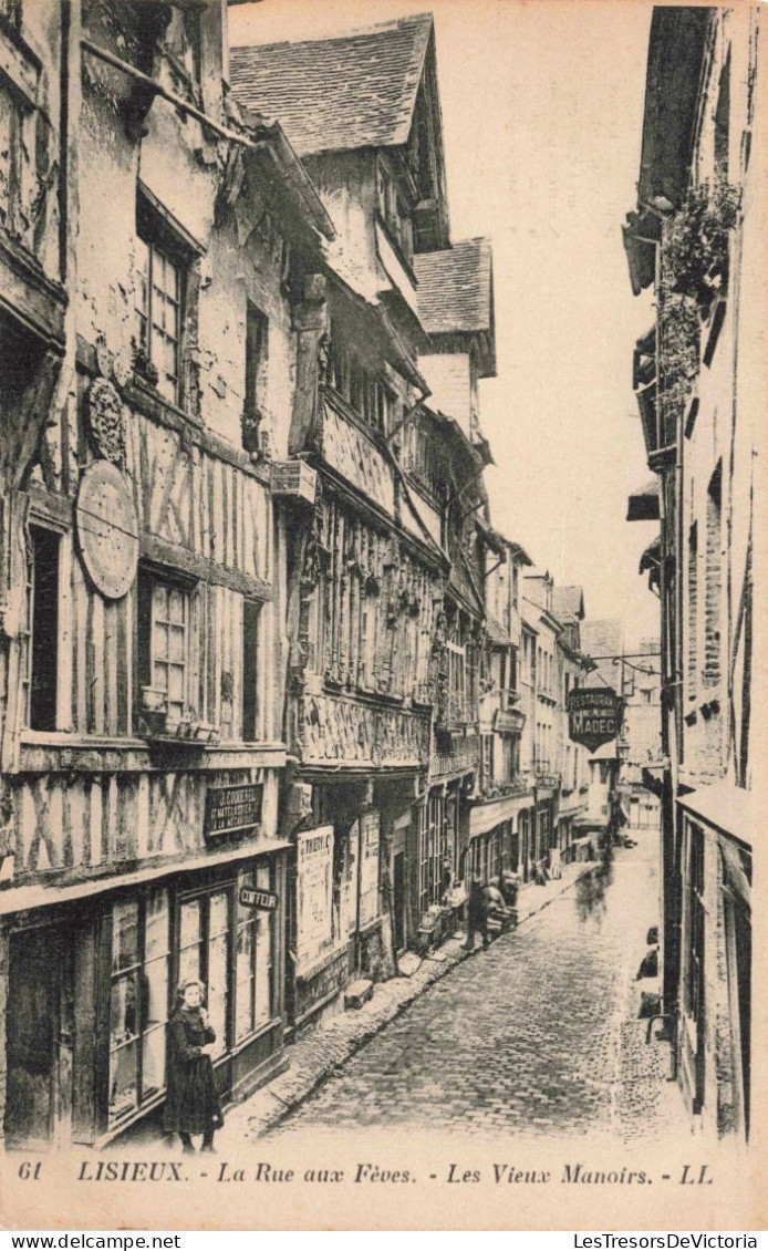 FRANCE - Lisieux - La Rue Aux Fèves - Les Vieux Manoirs - LL - Carte Postale Ancienne - Le Treport