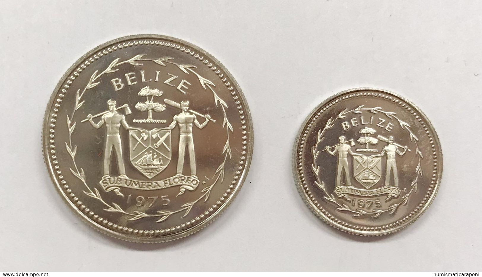Belize 1975 10 + 25 Cents E.1201 - Belize