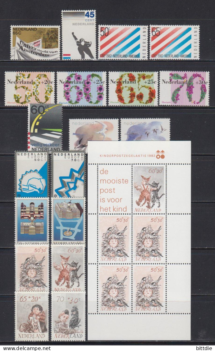 NL, Jahrgang 1982 Postfrisch/**  (A6.1251) - Années Complètes