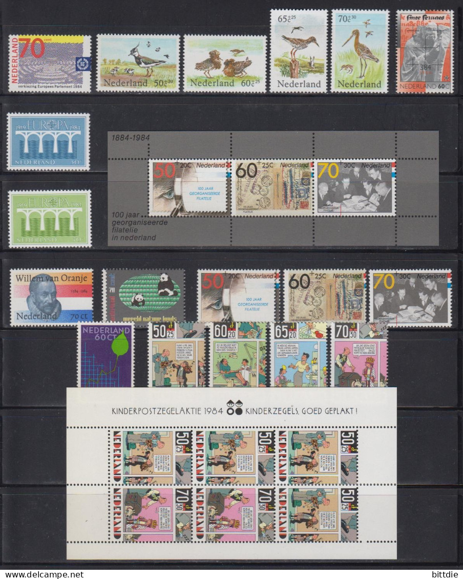 NL, Jahrgang 1984 , Postfrisch/**  (A6.1253) - Annate Complete