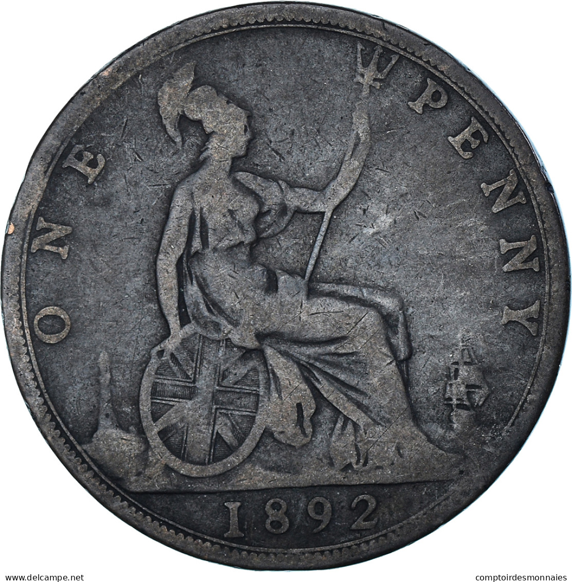 Monnaie, Grande-Bretagne, Penny, 1892 - D. 1 Penny