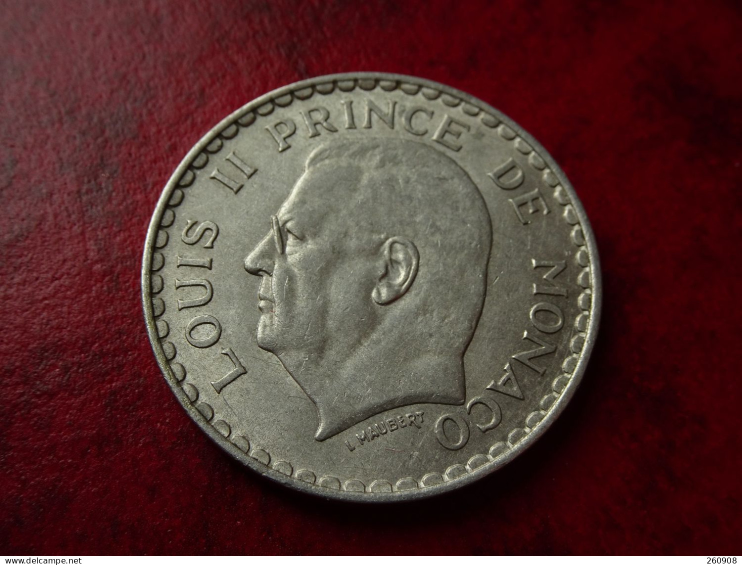 Monaco - 5 Francs 1945     Belle Piece     Ref Numero 2 - 1922-1949 Louis II.