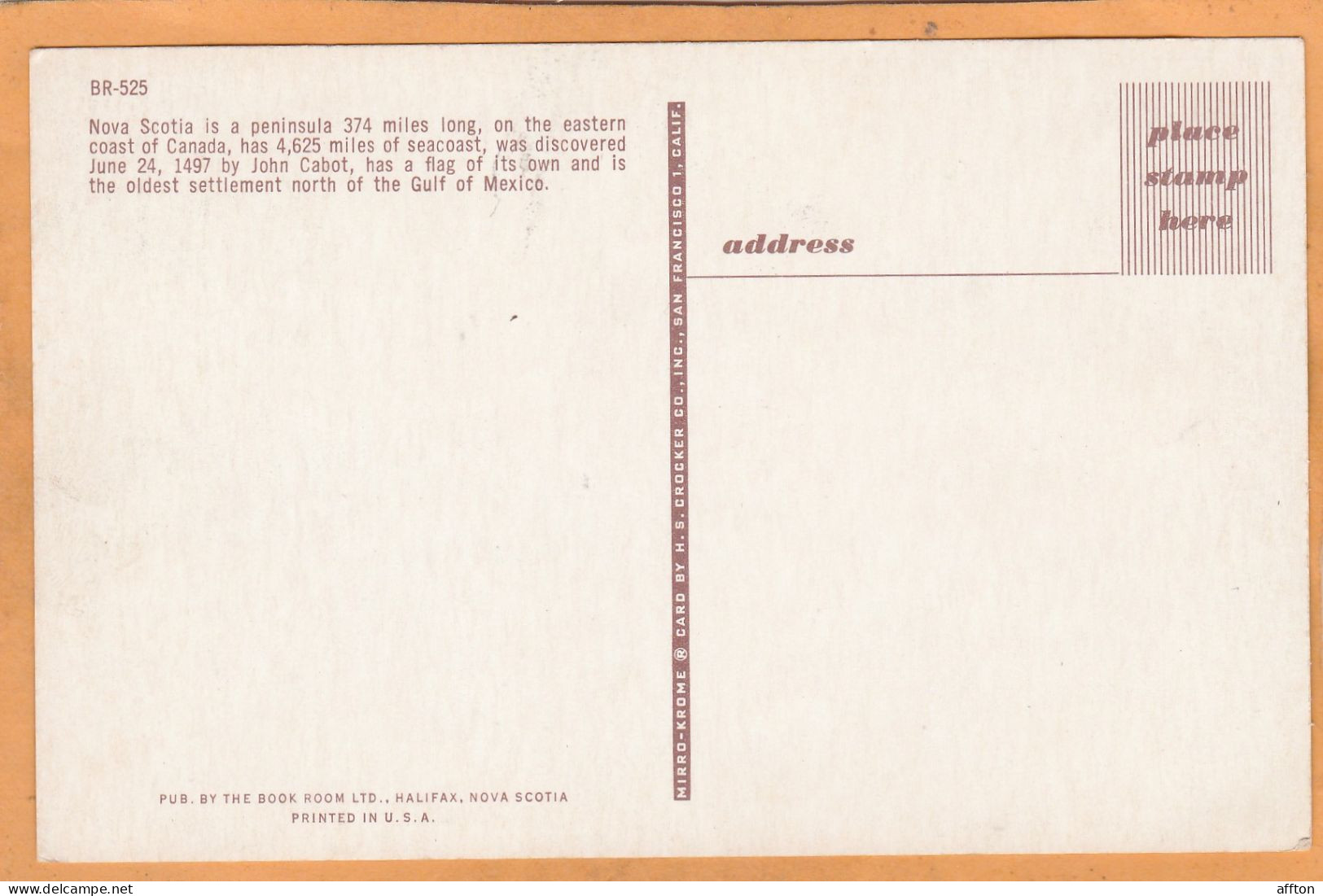 Nova Scotia Canada Old Postcard - Other & Unclassified