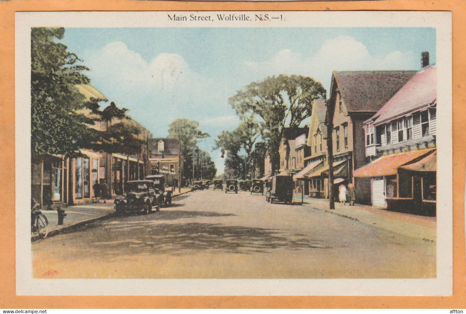 Wolfville Nova Scotia Canada Old Postcard - Andere & Zonder Classificatie