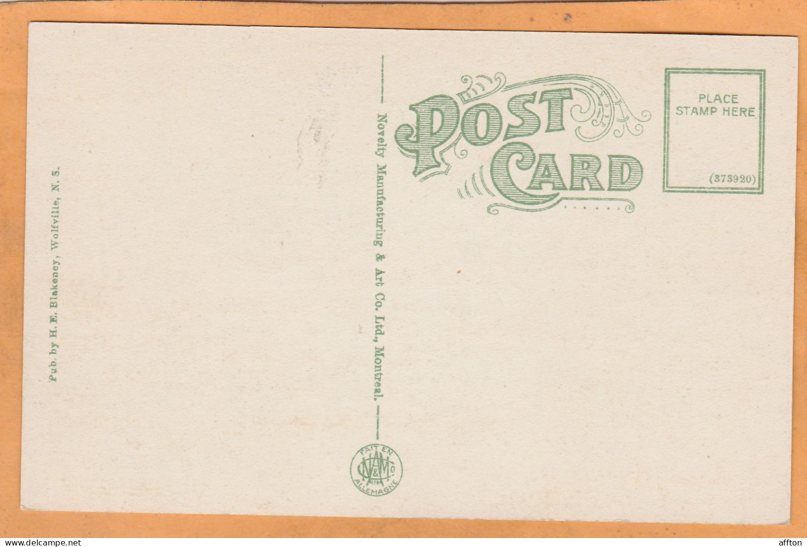 Cape Blomidon Nova Scotia Canada Old Postcard - Altri & Non Classificati