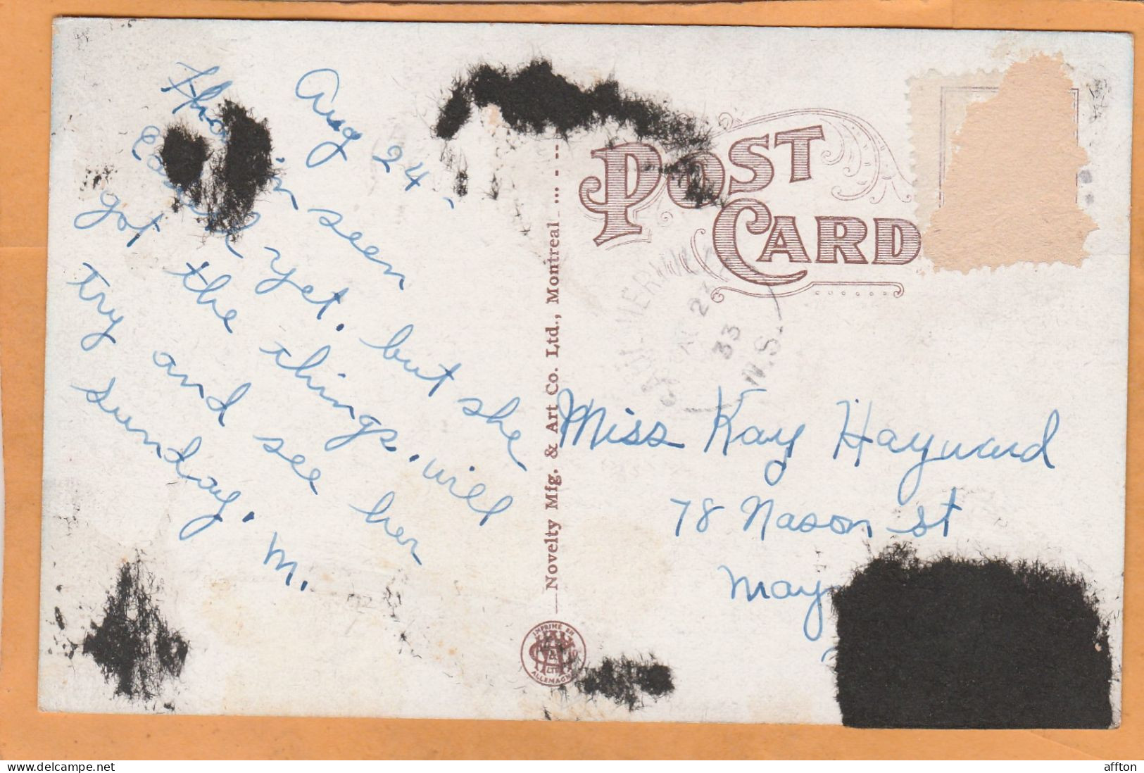 Cape Blomidon Nova Scotia Canada Old Postcard - Sonstige & Ohne Zuordnung