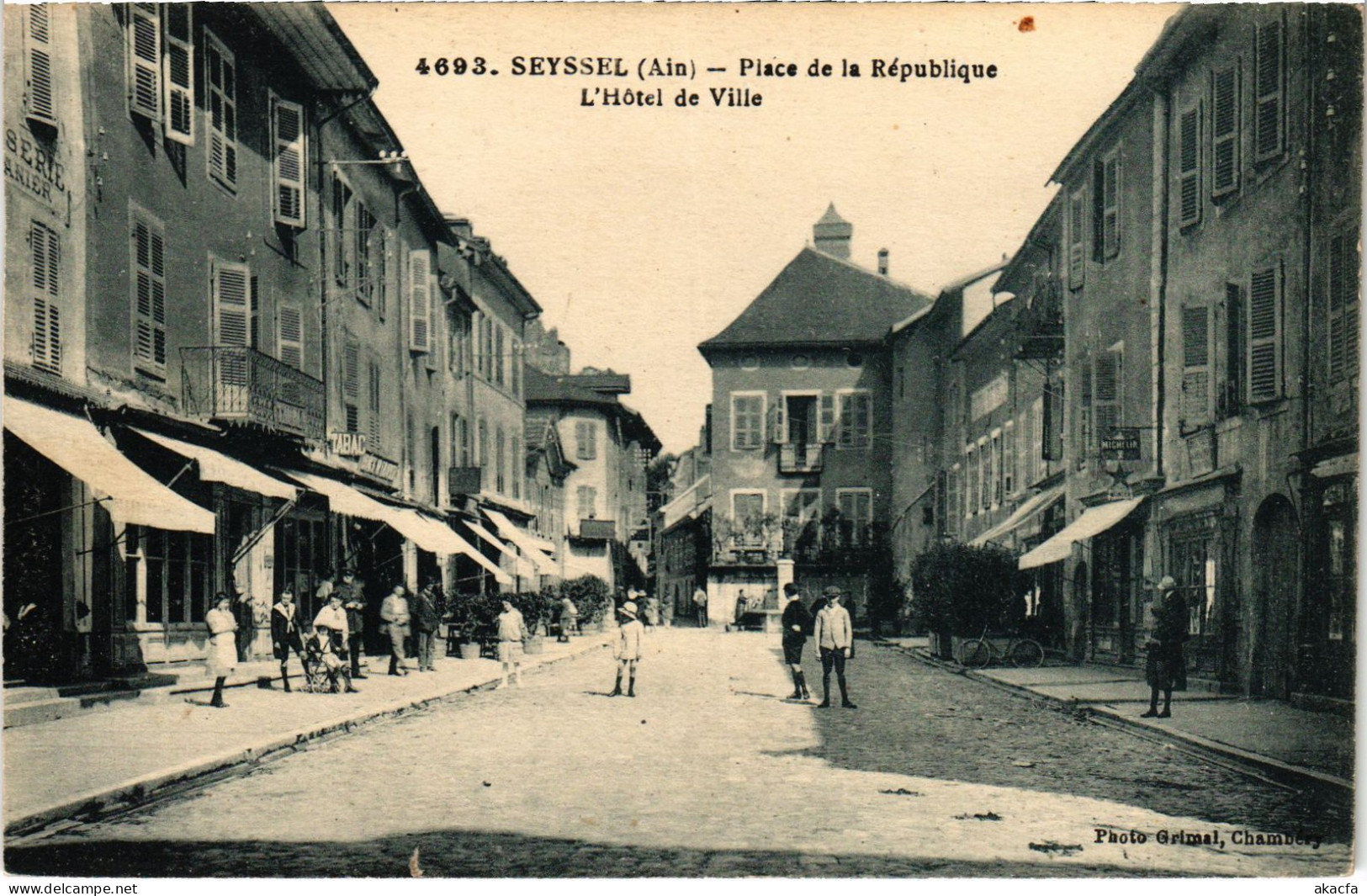 CPA Seyssel Place De La Republique Hotel De Ville (1344378) - Seyssel