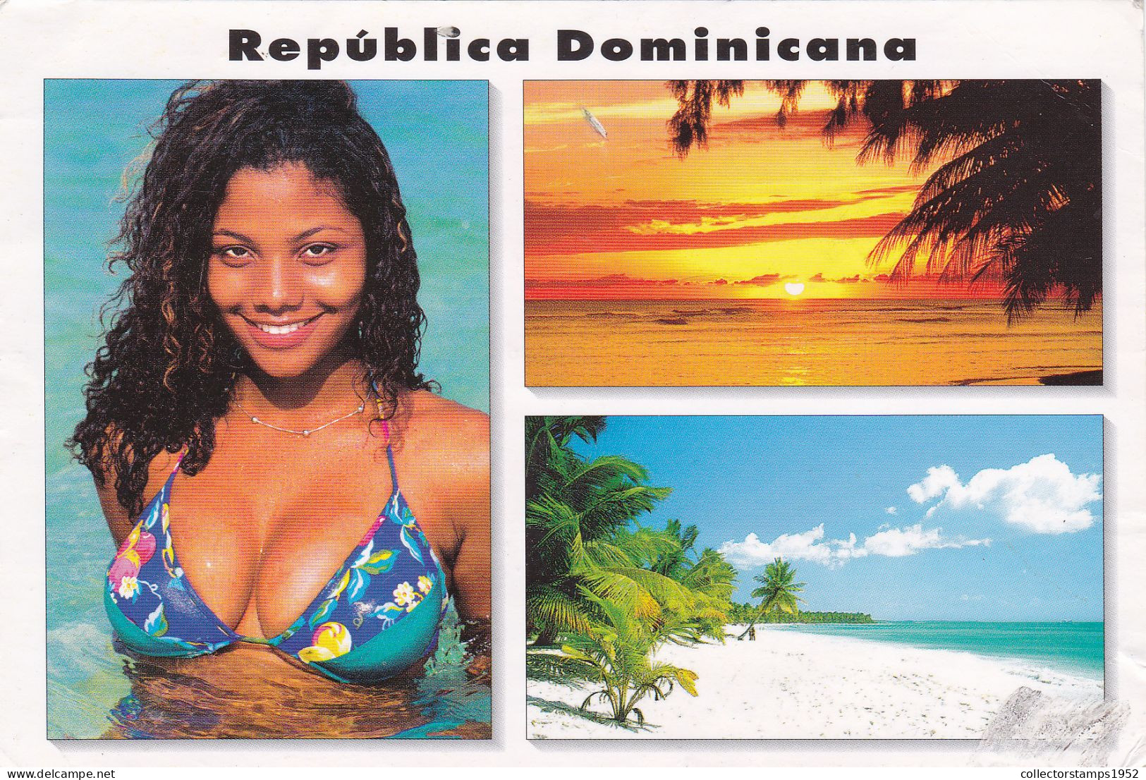 REPUBLICA COMINICANA, BEACH, WOMAN, SUNSET, ANTILLES - Dominican Republic